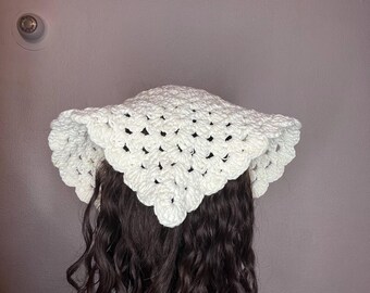 Handmade Crochet Bandana: Hair Accessory