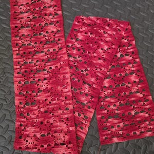 Skulls Scarf Crochet Pattern (Lace & Worsted Weight)