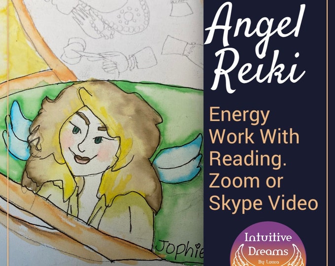 Angel Reiki with Reading 45 Minute Session Zoom or Skype Video,  Archangel Rapheal, Archangel Chamuel, Angels, Psychic Reading