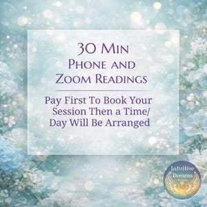 30 Min Zoom Video or Phone Reading with Laura