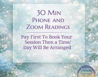 30 Min Zoom Video or Phone Reading with Laura