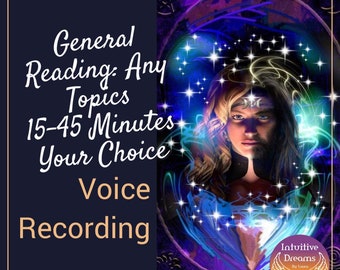 General Reading  Voice Recorded 15-45 Mins/ Your Choice