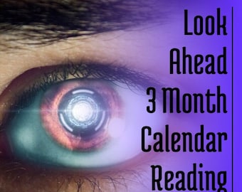 3 Month Look Ahead Calendar Reading 15 Minutes Voice Recording,  Love, Relationship, Angels, Guides, Career, Psychic Reading