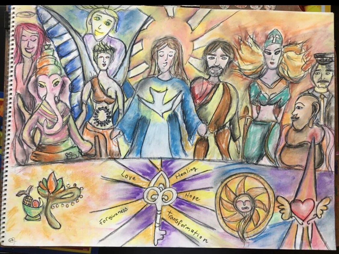 Past Life Reading with Personalized Painting or Colored 