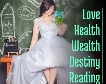 Love-Health-Wealth-Destiny Reading 30 Min Voice Recording,   Psychic Reading, Relationship reading, Angel Reading