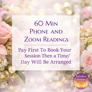 60 Minute Zoom Video or Phone Reading with Laura