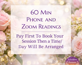 60 Minute Zoom Video or Phone Reading with Laura