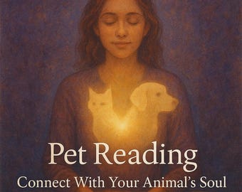 30 Min Pet Reading live Zoom, animals, cat, dog, guinea pig, psychic medium, angels reading