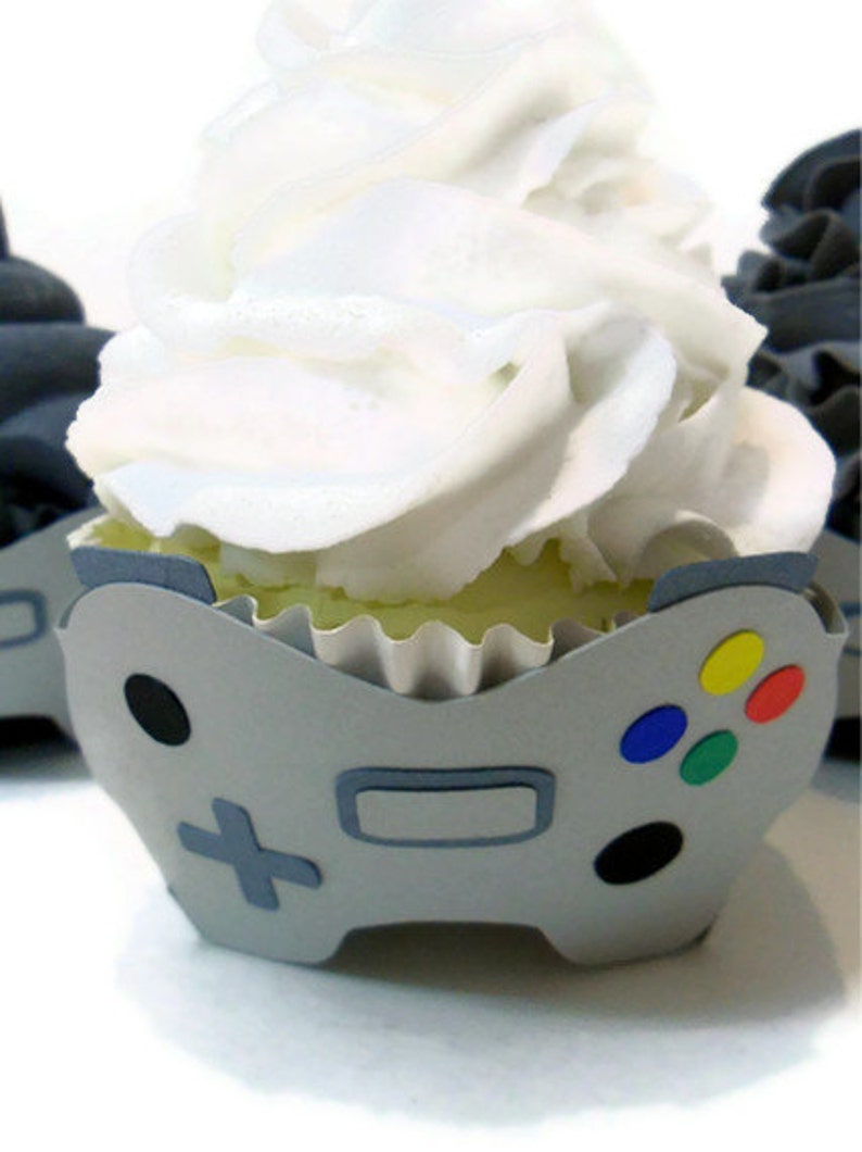 Video Game Cupcake Wrappers Set of 12 image 2