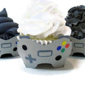 Video Game Cupcake Wrappers Set of 12 image 1