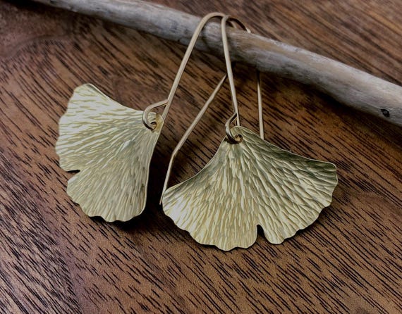 Ginkgo Leaf Earrings