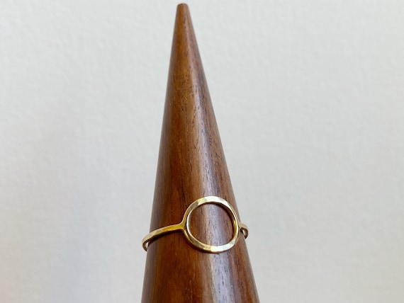 Gold Circle Ring,  14k gold fill Band, delicate tarnish free