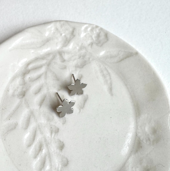 Sterling silver Flower Earrings