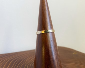 14k Gold-filled Ring, delicate, hammered, tarnish free