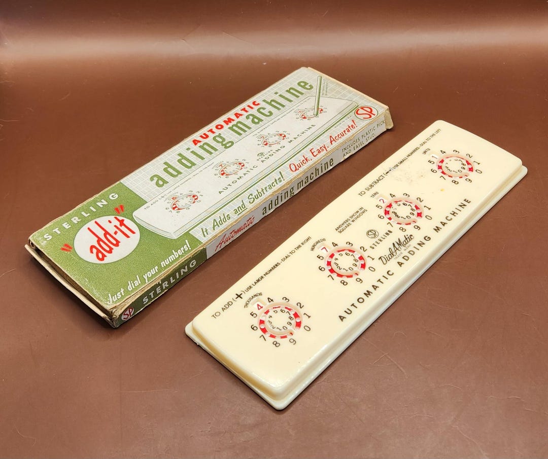 Vintage Sterling No. 565 Add-it Dial-a-matic Automatic Adding Machine ...