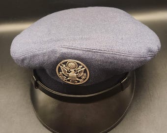Vintage 1958 USAF Enlisted Visor Cap | Cold War Militaria