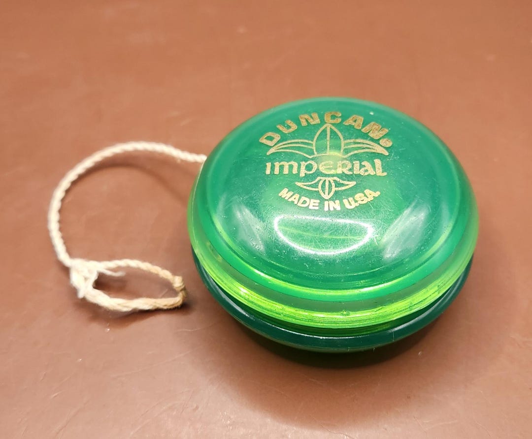 Duncan Translucent Vintage Duncan Imperial Yo-yo Translucent Emerald Green Made in USA ...