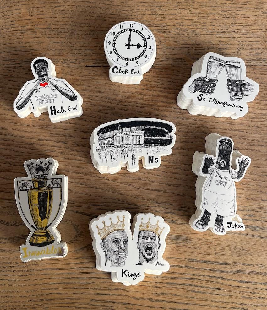 Arsenal stickers - Etsy 日本