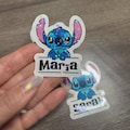 Personalized Stitch Sticker - Laminate overlay for waterproof stickers!