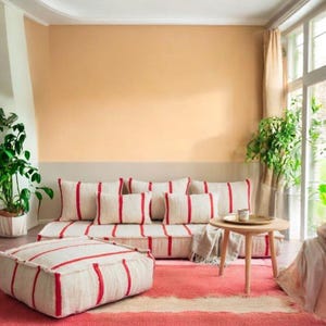 Handgefertigte marokkanische Boden Sofa - Traditionellen Arabischen Majlis Stil
