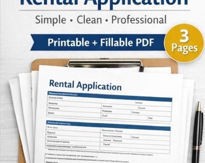 Simple Rental Application for Landlords | Easy Tenant Application | No ...