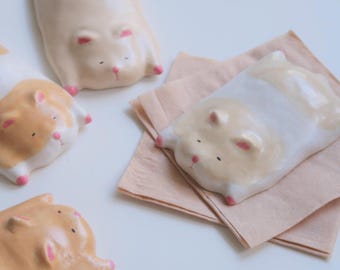 Hamster achatado derretido