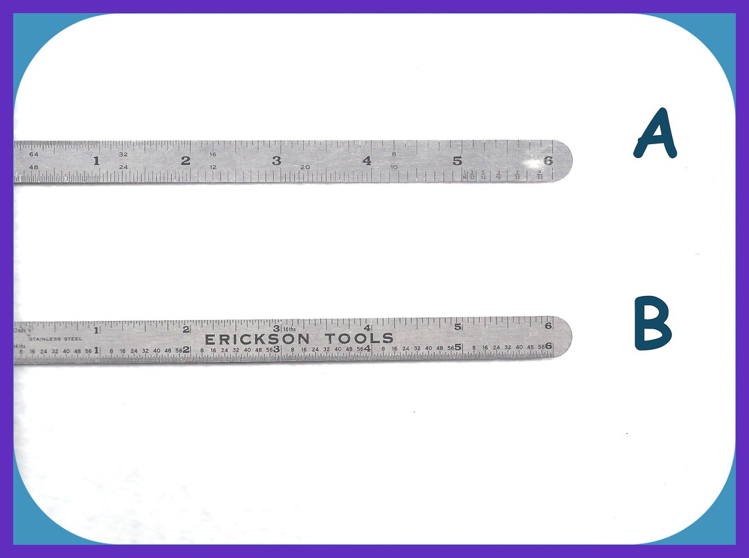 Advertising 6 Inch Stainless Steel Rules Rulers, Erickson Tools