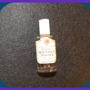 Mini Perfume by Johann Maria Farina Gegenüber, Kolnisch Wasser, Vintage Perfume Miniature, Glass Bottle, Citrus Scent, Collectible Parfum