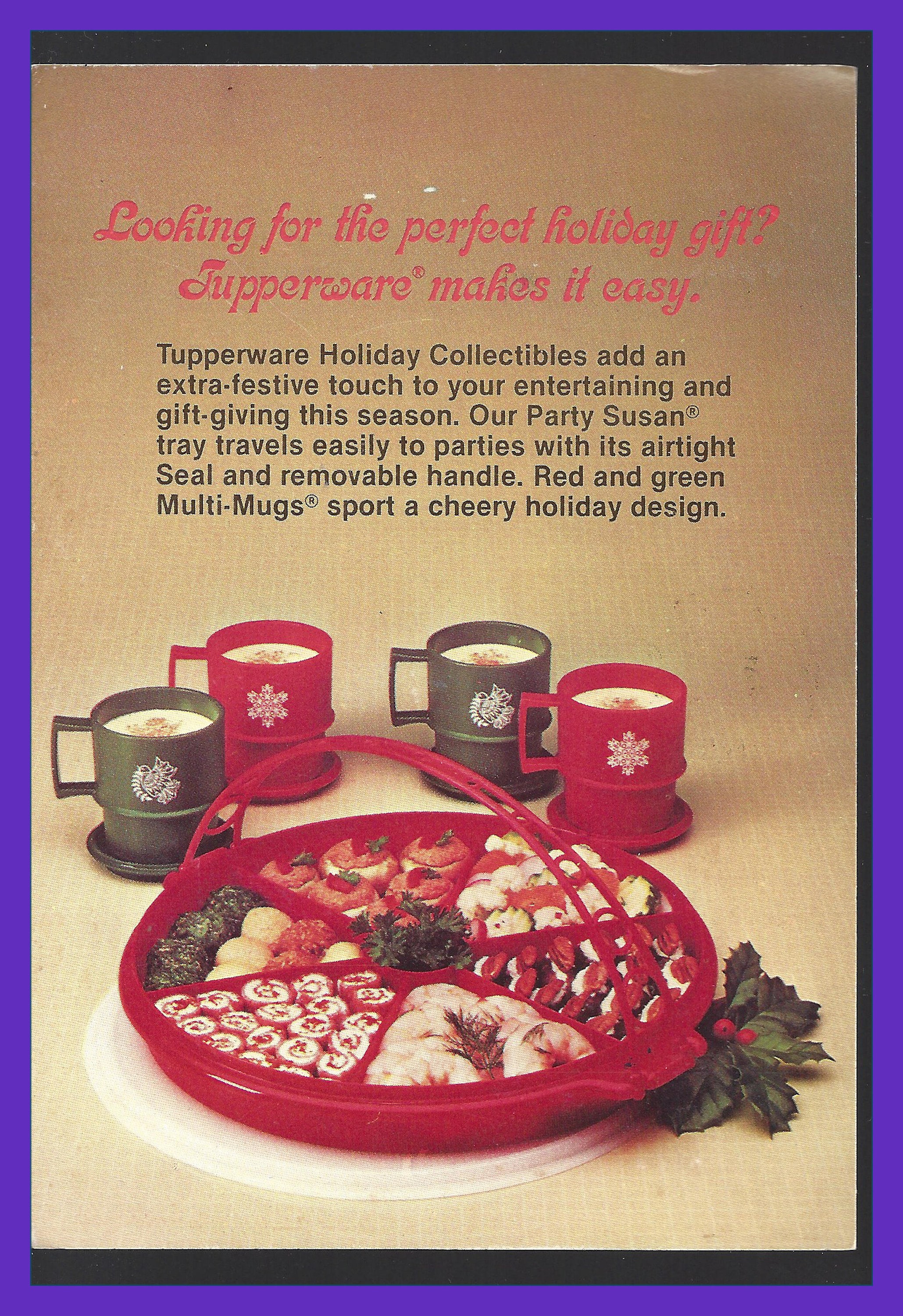 Vintage 1980's Tupperware Party Invitation Advertising Card, Holiday  Collection, Advertising Ephemera, Scrapbooks, Dealers, Parties 