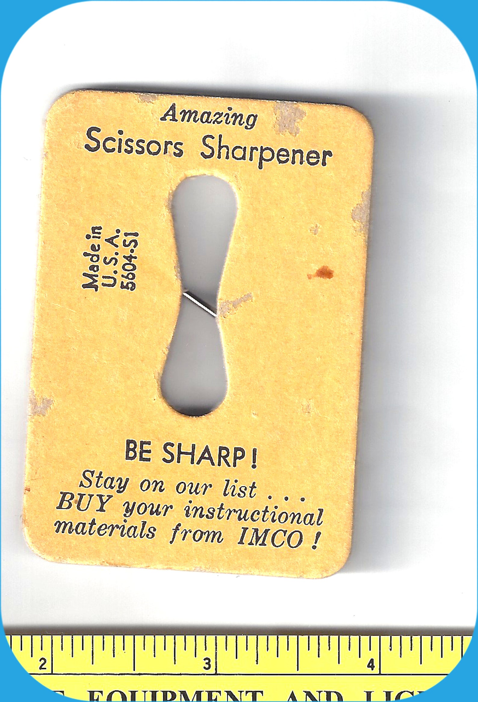 Scissors Sharpener Old Advertising Sewing Notion Vintage Etsy
