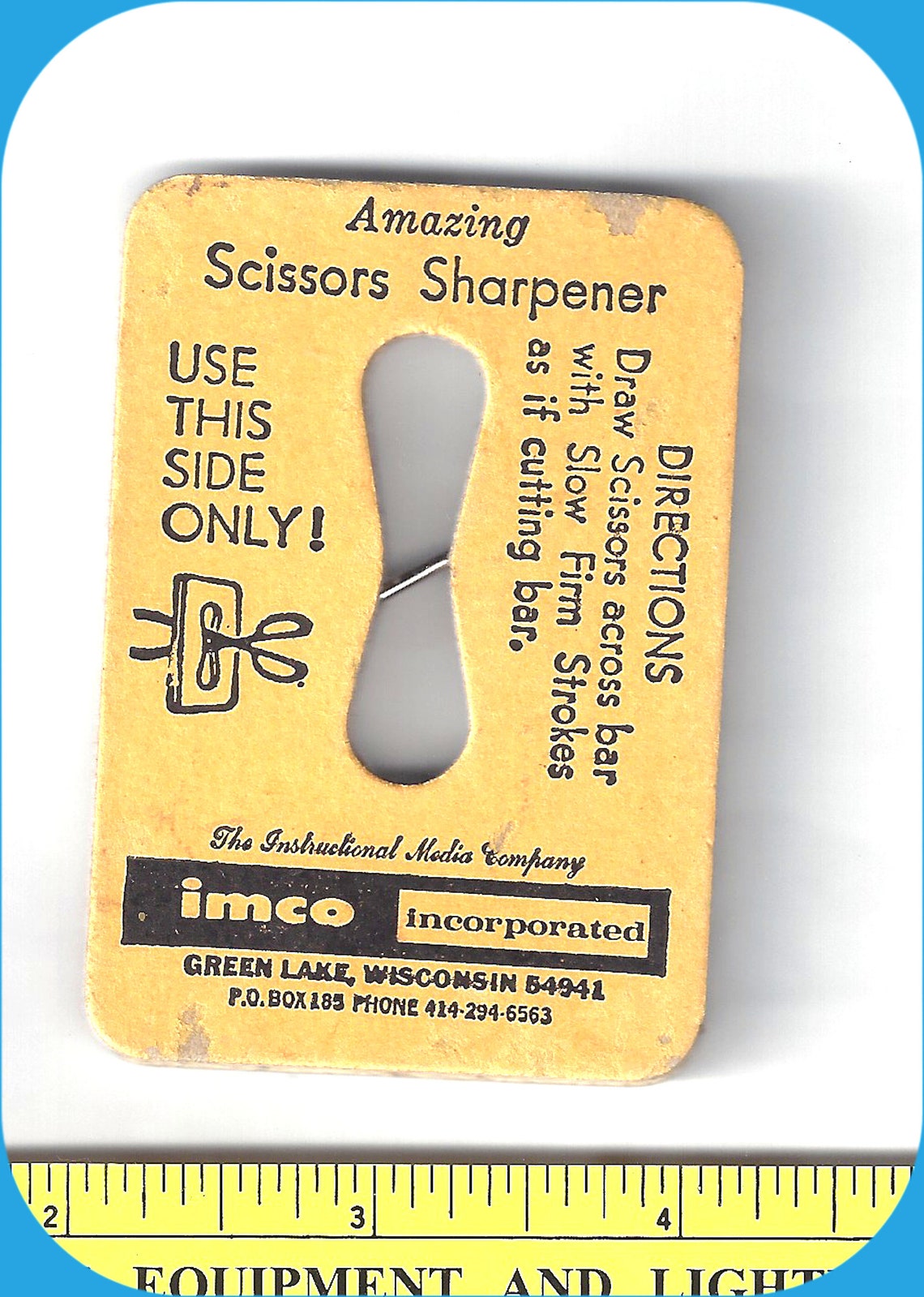 Scissors Sharpener Old Advertising Sewing Notion Vintage Etsy