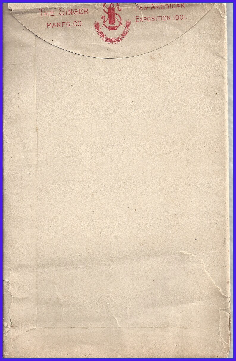 Rare SINGER Sewing Machine Niagara Falls Envelope & Ad Cards Etsy