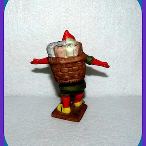 Jenny Nystrom Swedish Folklore GNOME Statue Figure Tomte Scandinavian Hand Painted Jultomte,  Christmas Ornament Old Sweden Bisque Porcelain