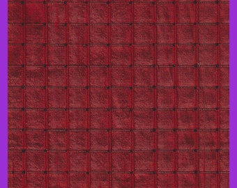 Silk Spun Check Burgundy RED 100% Pure Silk Fabric 26 x 26 Inch, Pillow Covers, Doll Clothes, Junk Journals, Upholstery, India Pure Silk