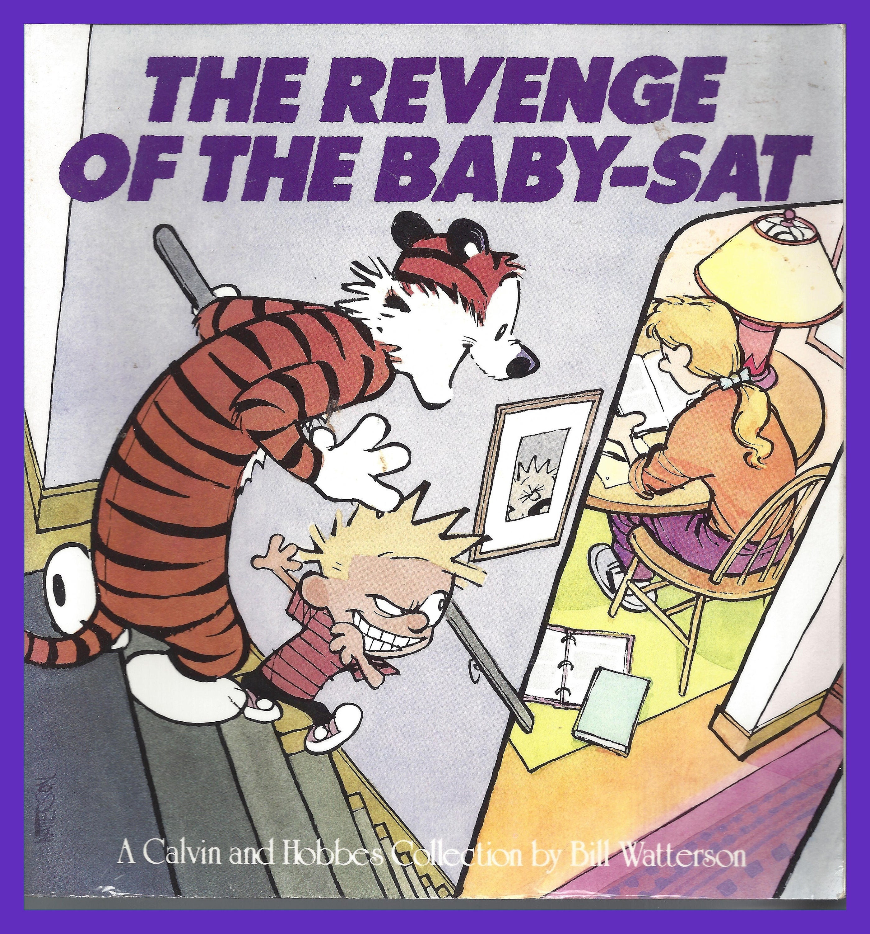 Calvin and Hobbes REVENGE of the BABY Sat Comics Book 1991 - Etsy