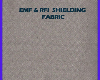 Faraday Fabric RFID EMF Shielding Cloth for Shielding From Electronic Devices, Bug Out Bags, Phone & Laptop Covers, Wallet Protection