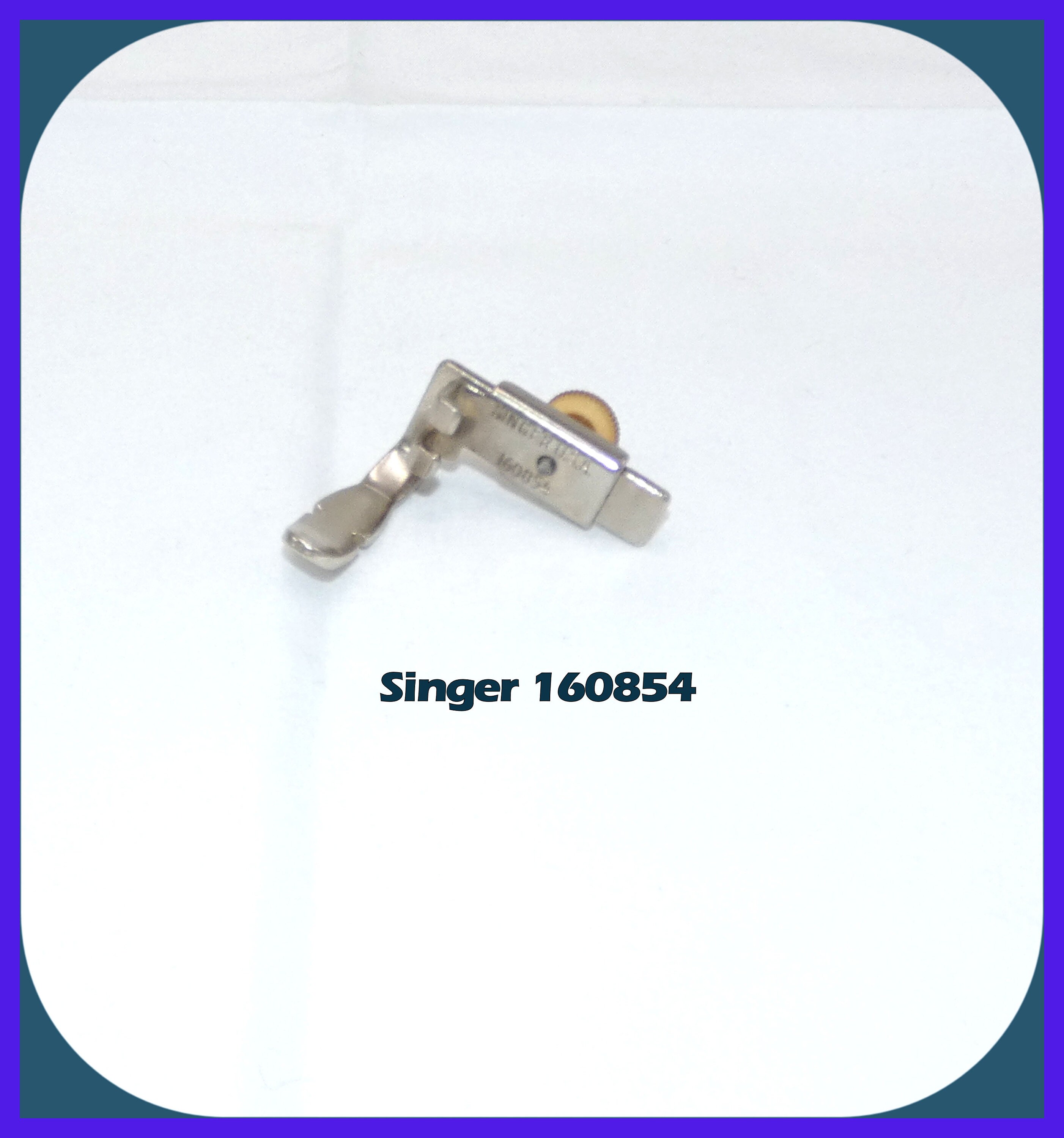 Vintage Original Singer Adjustable Zipper Foot # 160854 Fits Low Shank  Models 15, 27, 28, 66, 99, 201, 221, 222