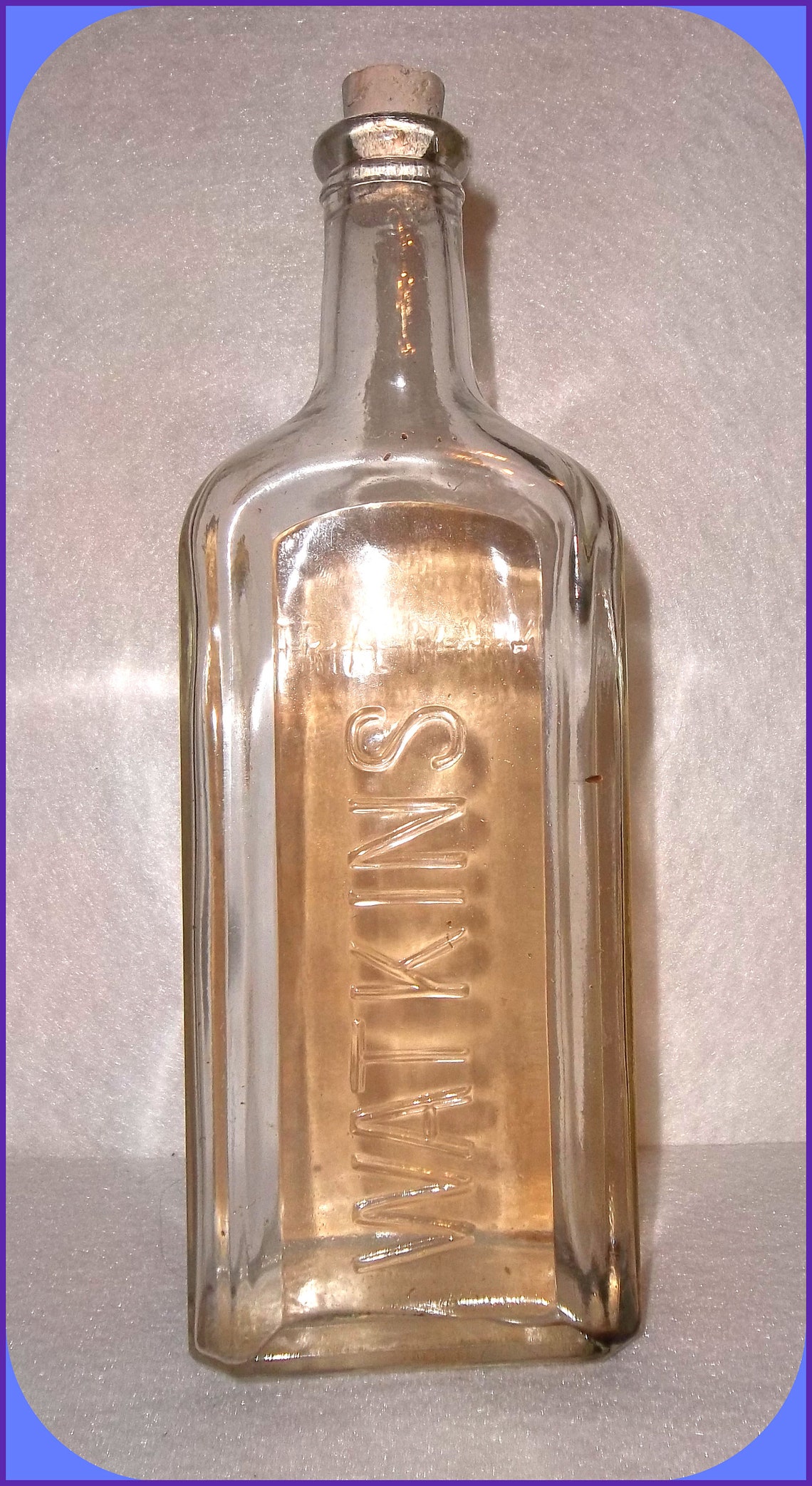 Vintage WATKINS Bottle Double Strength Vanilla Extract Cork Etsy