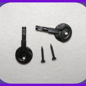 Sewing Machine Original Cabinet Hardware Hinges & Screws Lollipop Shape Vintage Sewing Cabinet Machine Parts Hinges Screws