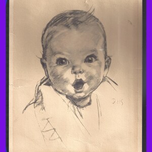 GERBER Baby Lithograph 1931, DHS Dorothy Hope Smith Artist, the
