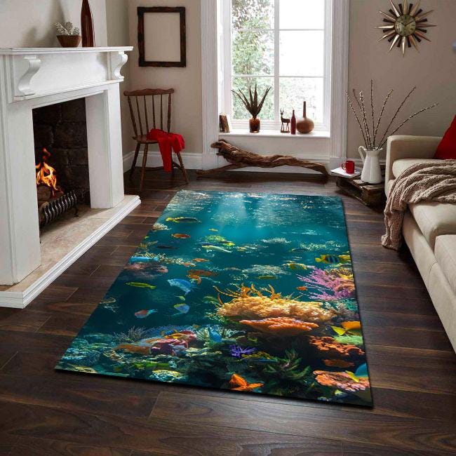 ラグ・カーペット WATER RUG Water Rug - Etsy UK