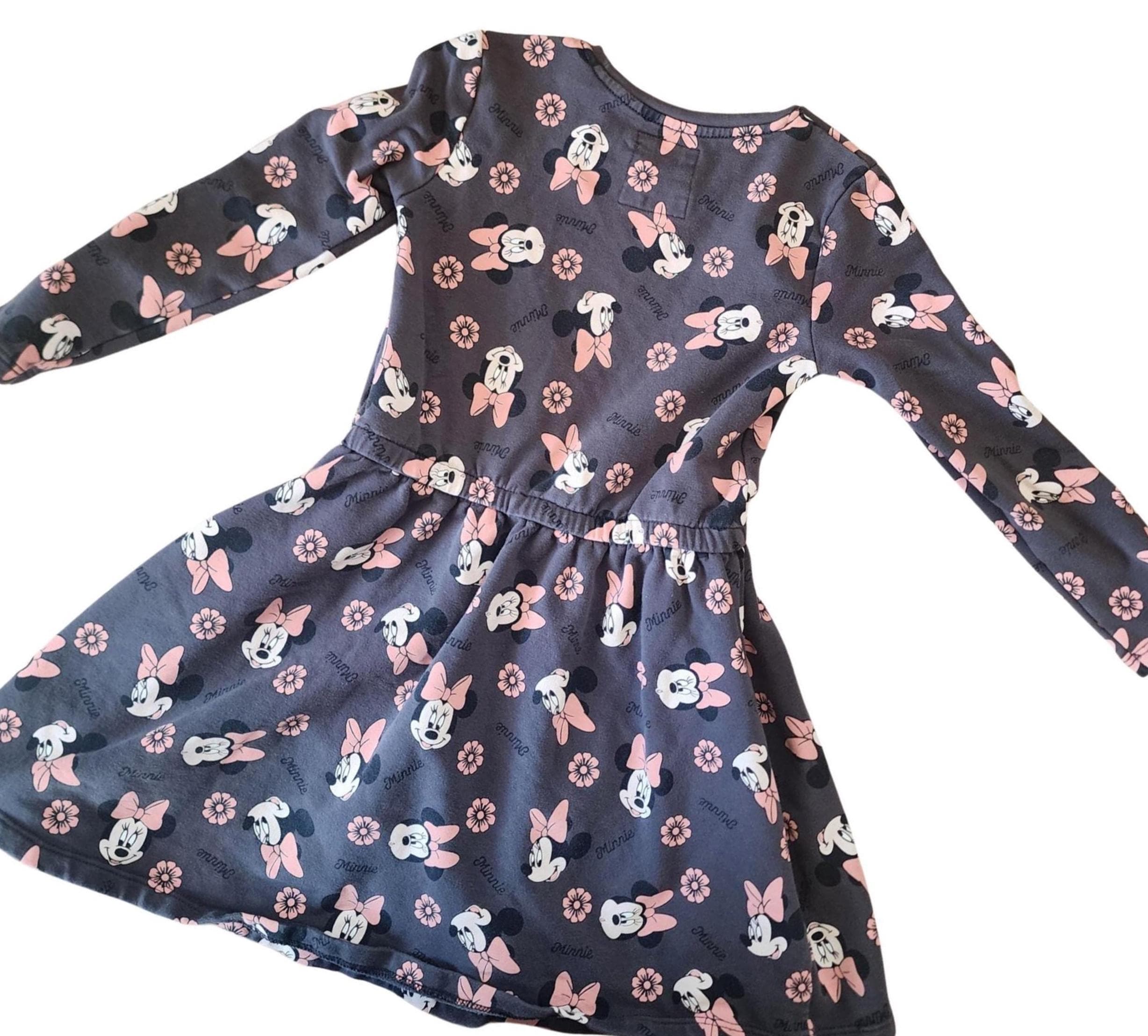 chinese dress ladies Disney Mickey and Friends Toddler Girl Minnie Mouse Ruffle Dress Pink, Pink / 4-5 Years main image 0