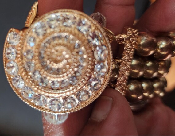 Seashell, Starfish, Shell Rhinestone Bracelet, Go… - image 3