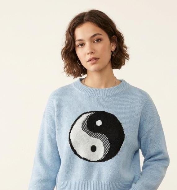 Yin Yang Sweater - Etsy