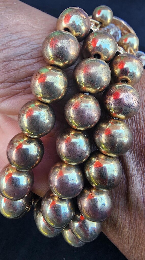 Seashell, Starfish, Shell Rhinestone Bracelet, Go… - image 9