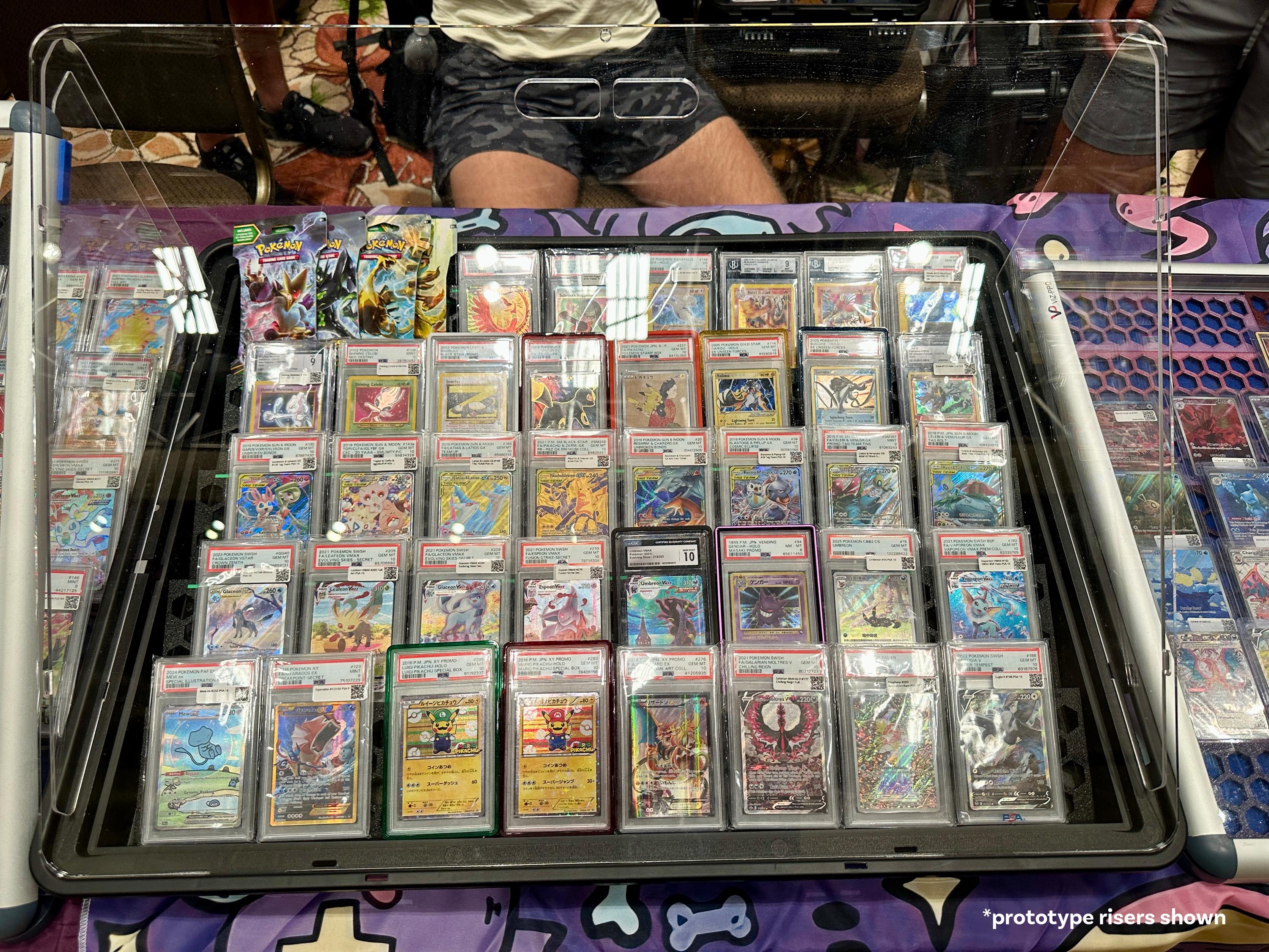 TCG Card Display Risers for Zion & Any Display Cases: Customize Colors ...