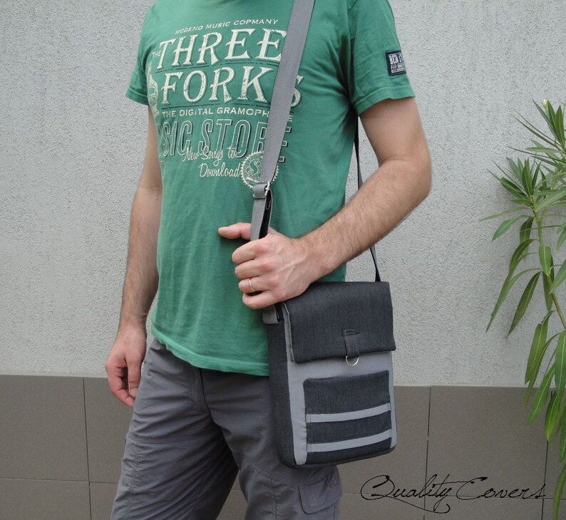 Waterproof lining can be any color and size 2 COMPARTMENTS Customizable Messenger bag Laptop bag Crossbody bag Padded