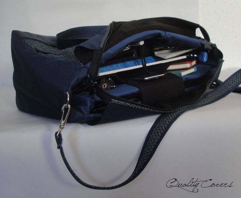 Customizable for Colors Fabric and Size Messenger Tote laptop bag-large weekend bag-handmade travel bag-Fully Padded-LaptopCOMPARTMENT