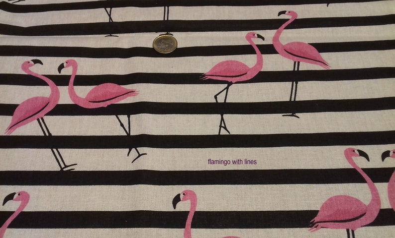 Flamingo print Exterior Fabrics for Customizable laptop and tablet bag or cover made by me at your choice