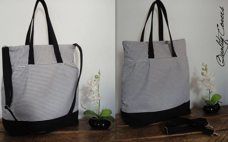 Customizable Laptop Bag for Color Fabric and Size- MESSENGER bag large interior Pockets- Diaper Bag TOTE Laptop Waterproof lining